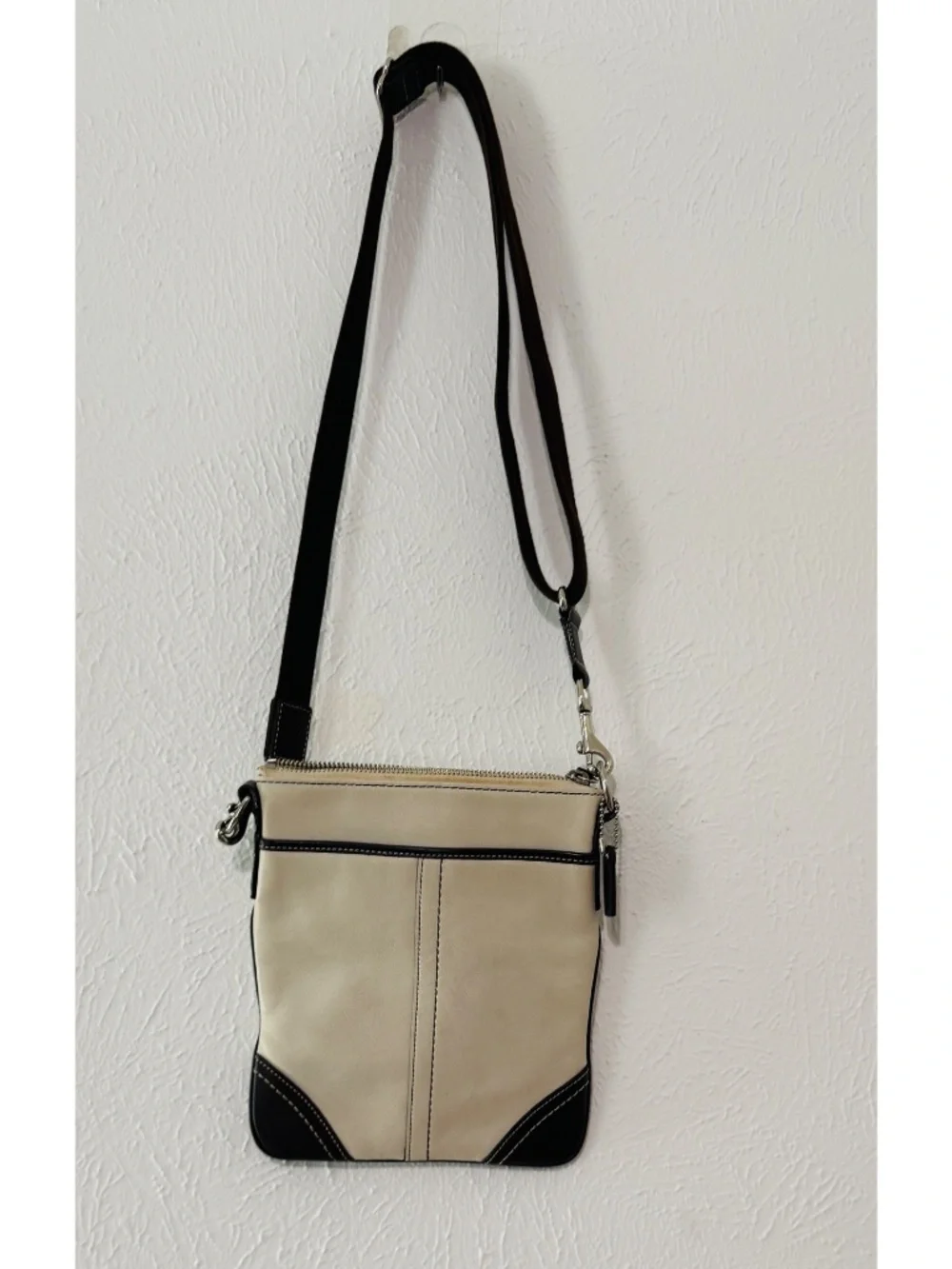Coach Vintage Slim Leather Swingpack Crossbody Bag, Y2k Era,